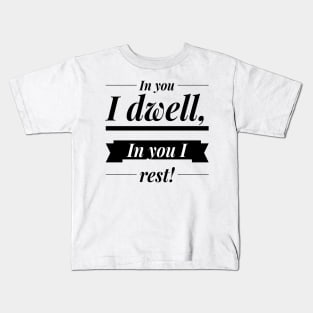 In you I dwell OM Yoga T-Shirt Kids T-Shirt